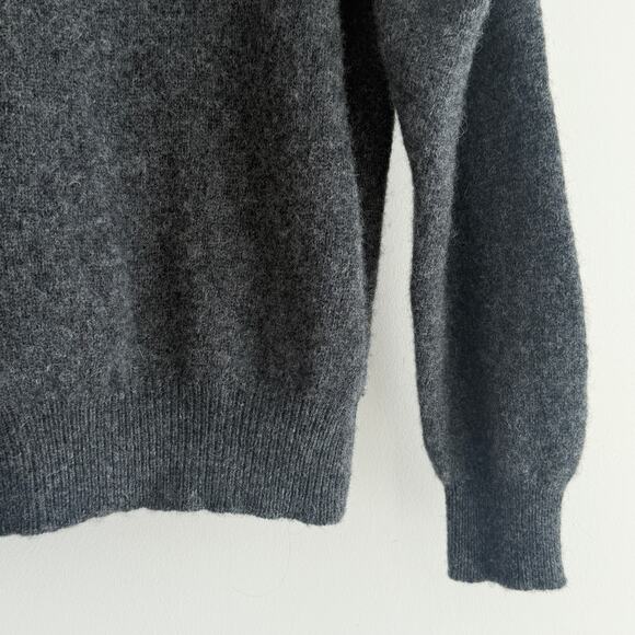 Vintage 100% Shetland wool chunky Henley Sweater pullover XL - Picture 10 of 14